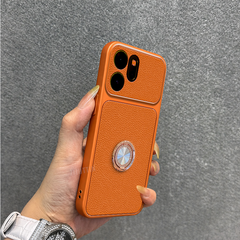 Oppo Reno 12 - Elegante capa de telemóvel em couro