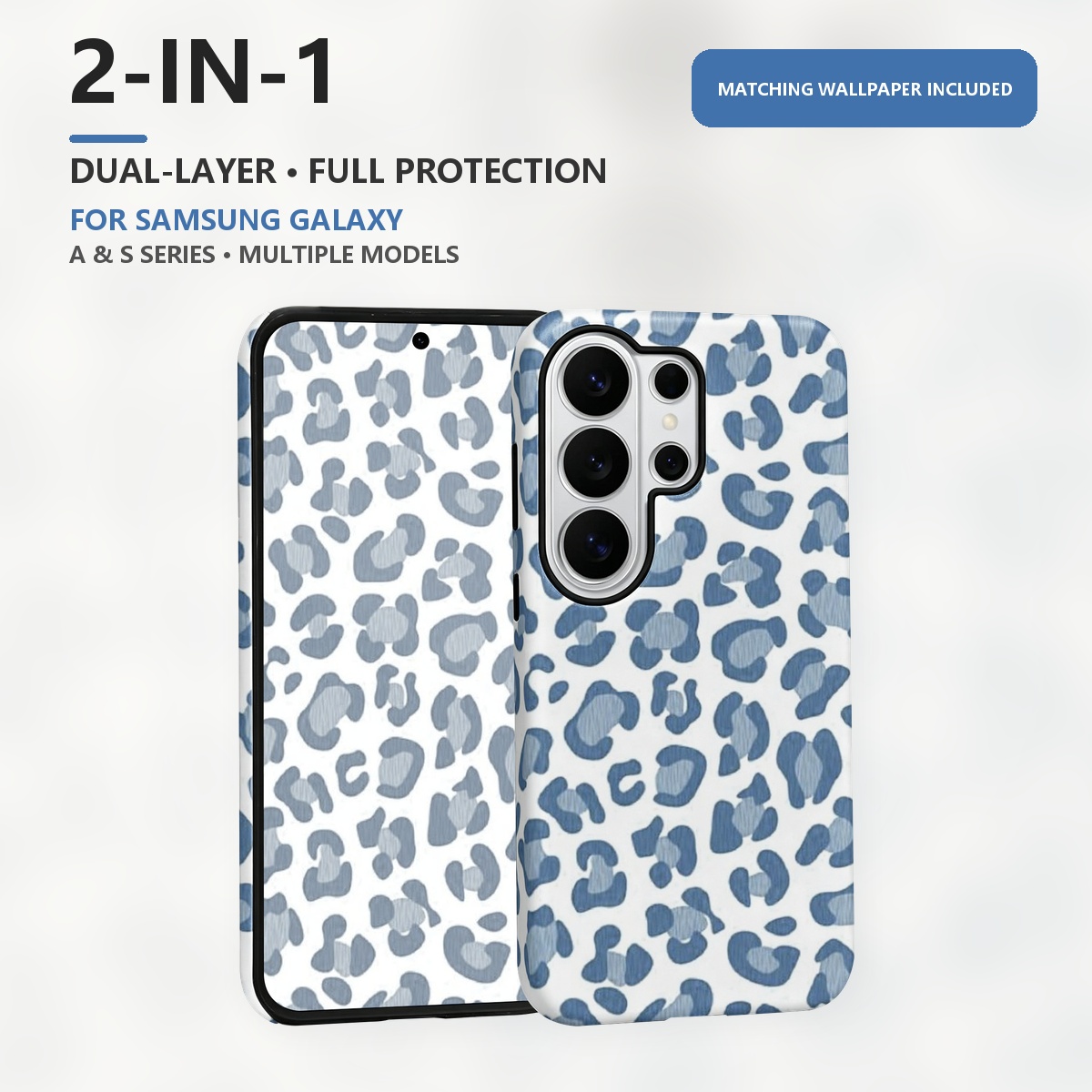 estampa de leopardo azul 2-in- - Samsung Galaxy S24 avaliação e preço
