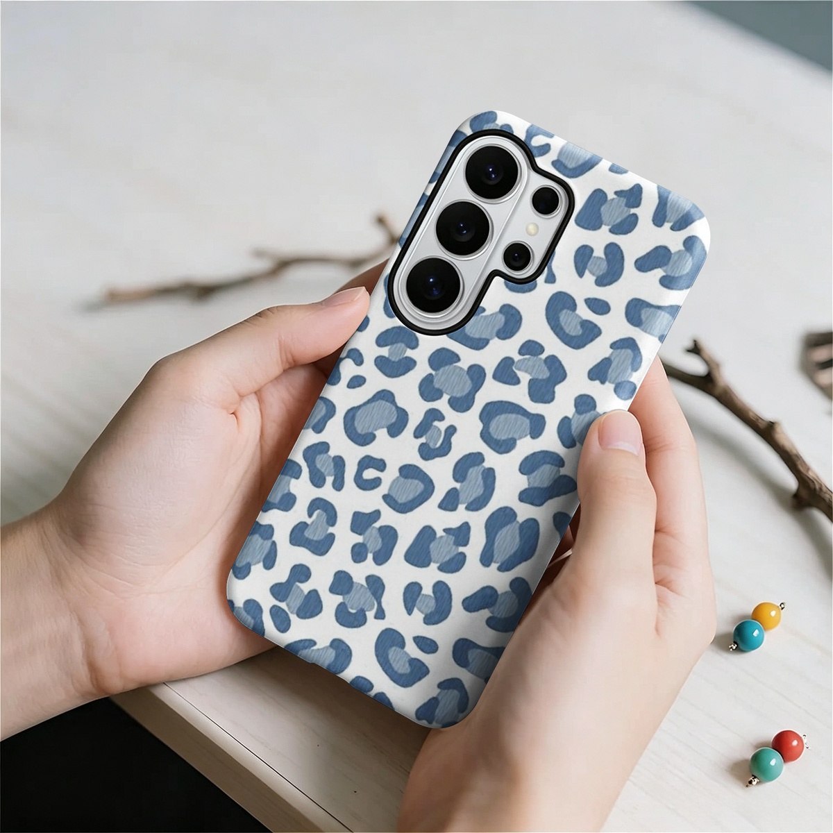 estampa de leopardo azul 2-in- - Samsung Galaxy S24 avaliação e preço